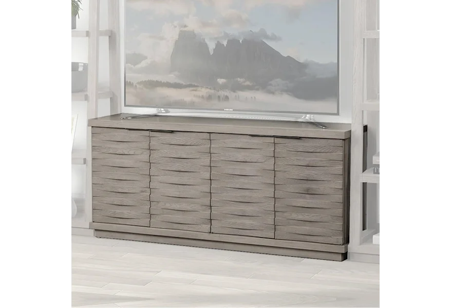 Pure Modern 63in. Angled Door TV Console by Parker House at Sheely's Furniture & Appliance