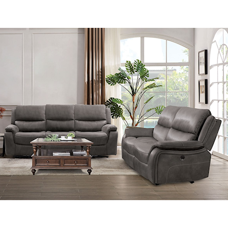 2-Piece Manual Reclining Living Room Set