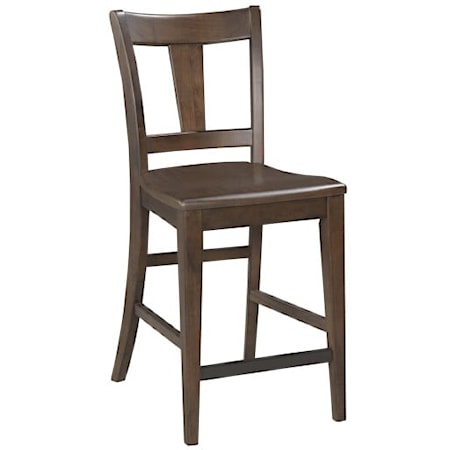 Tall Splat Back Chair, Mocha