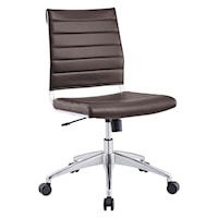 Armless Mid Back Office Chair