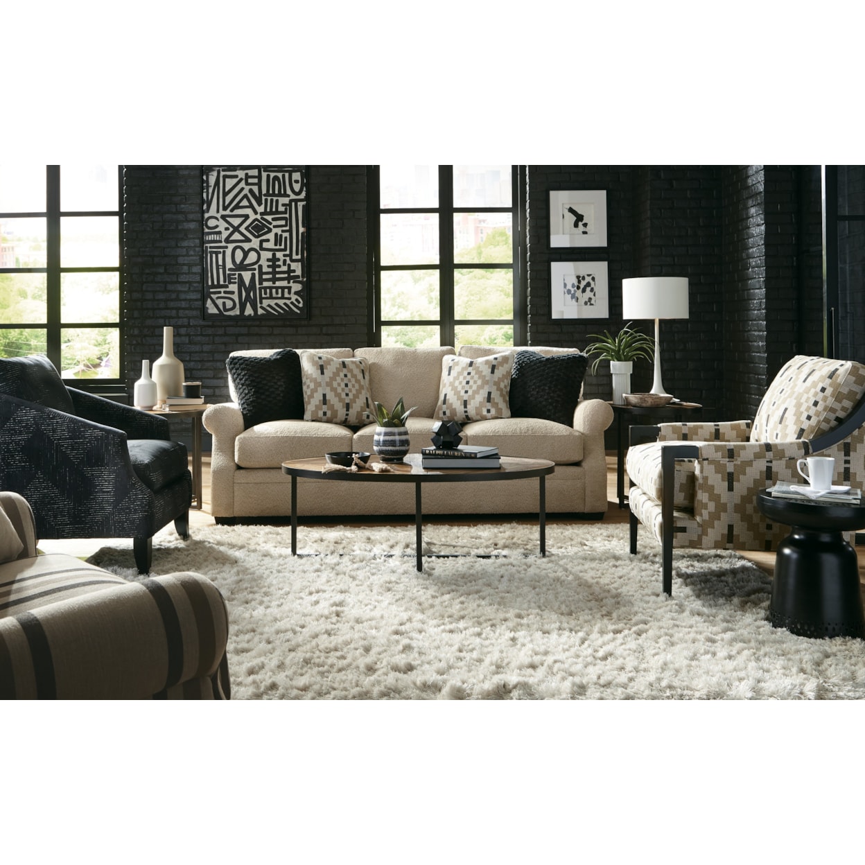 Craftmaster 723650BD 93 Inch Sofa