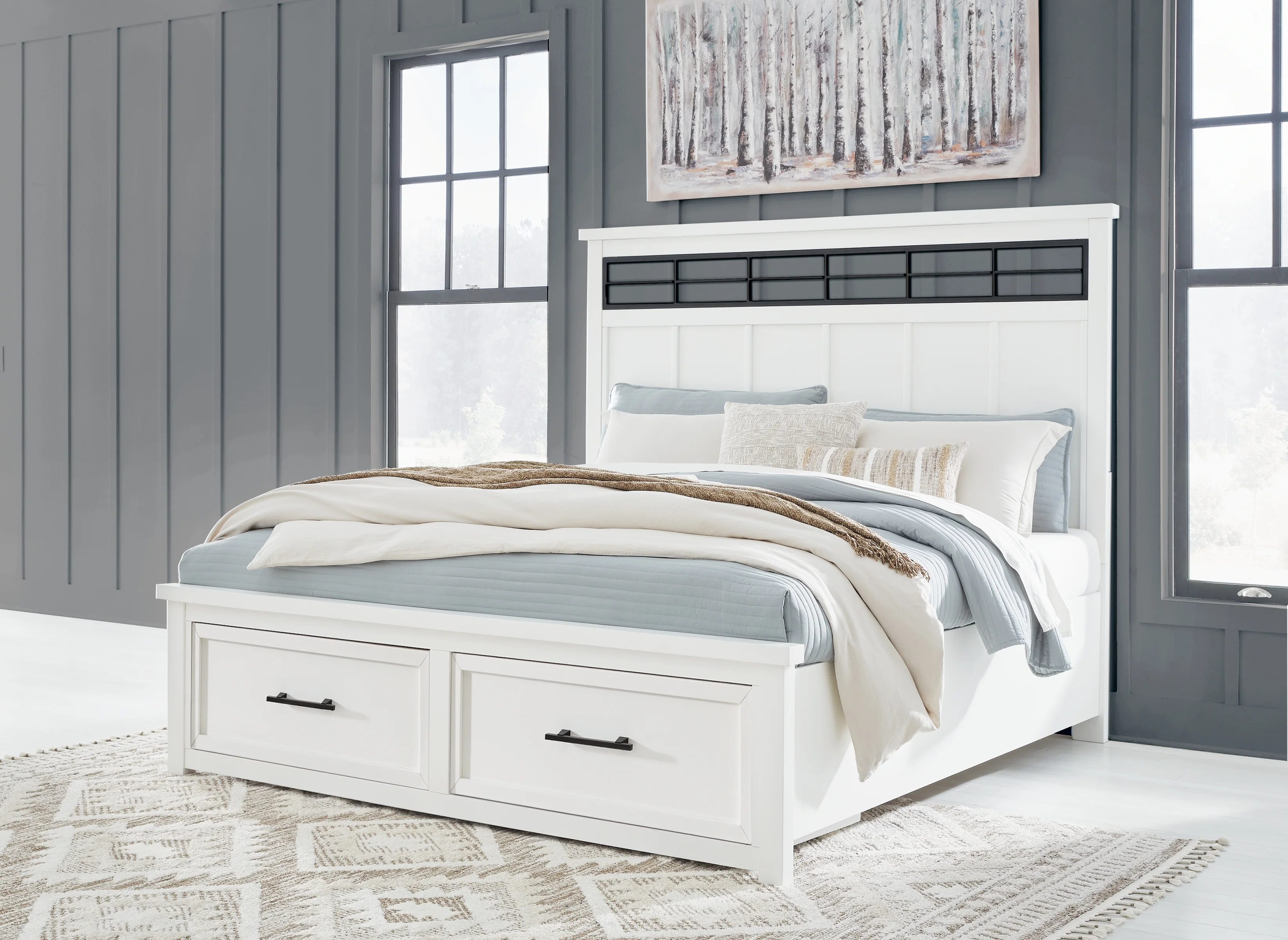 Benchcraft by Ashley Ashbryn B844B4 King Panel Storage Bed