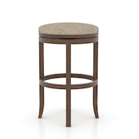 Transitional Customizable Upholstered 30" Swivel Stool