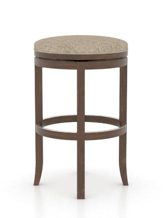 Transitional Customizable Upholstered 30" Swivel Stool