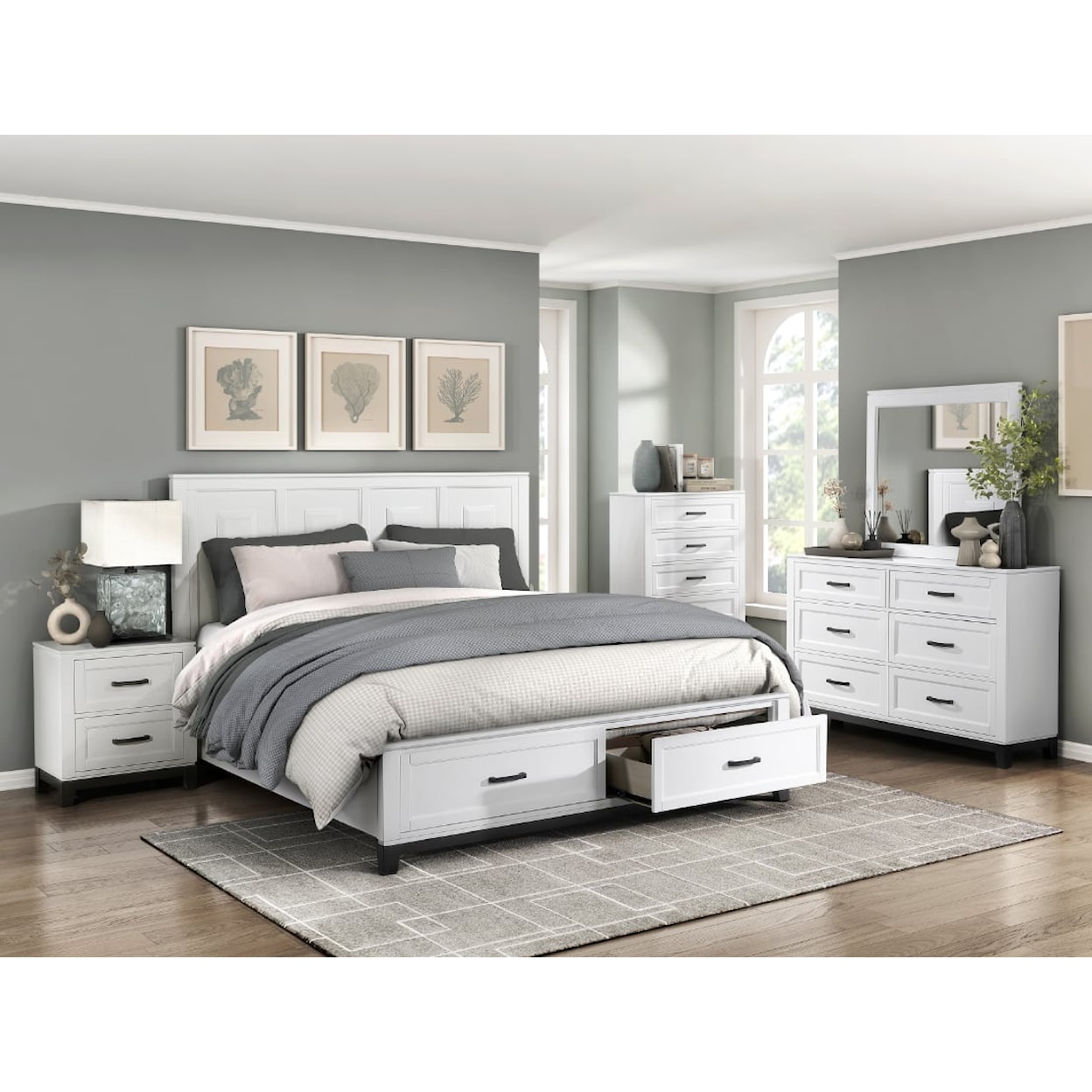 Homelegance Furniture Garretson California King Platform Bed