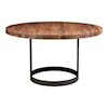 Moe's Home Collection Bent Bent Round Dining Table 54" Smoked