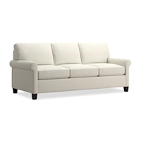 Casual Sofa with Rolled Arms