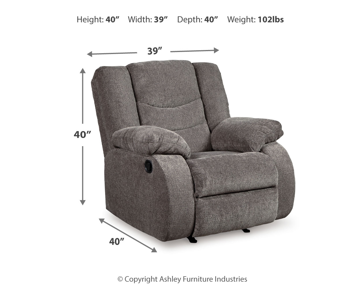 Signature Design by Ashley Tulen Rocker Recliner