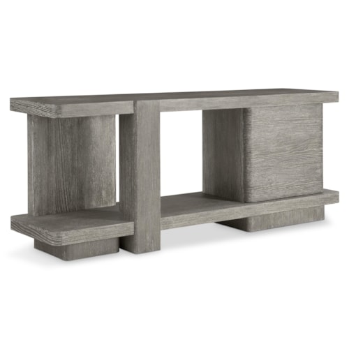 Modern Rustic 80" Entertainment Credenza w/Adj. Shelves