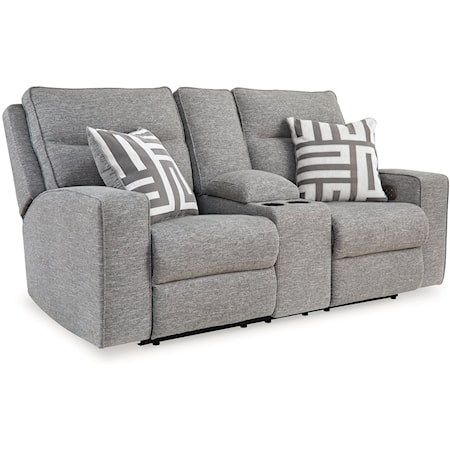 Zero Gravity Power Reclining Loveseat with Console and Adjustable Headrests