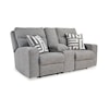 Signature Design by Ashley Furniture Biscoe PWR REC Loveseat/CON/ADJ HDRST