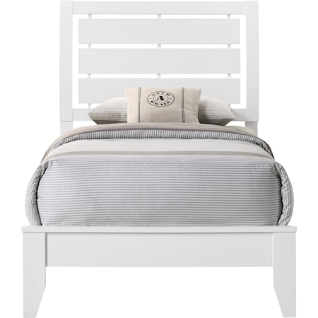 EVELYN WHITE TWIN BED |