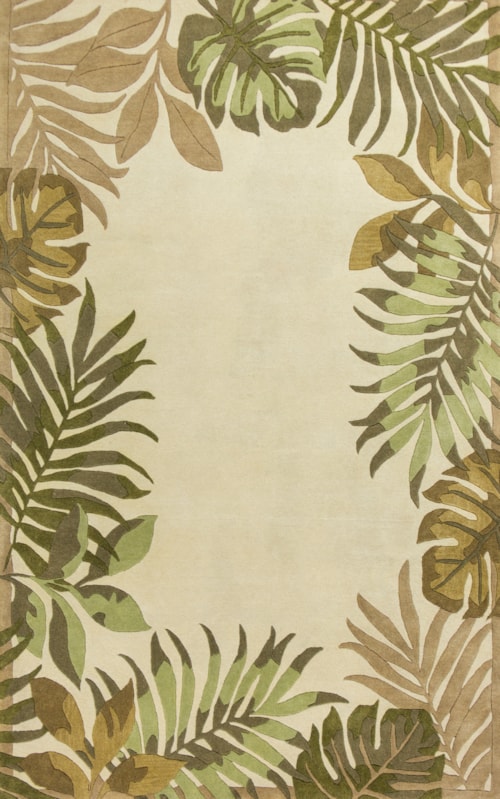 8' X 2'3" Ivory Paradise Runner