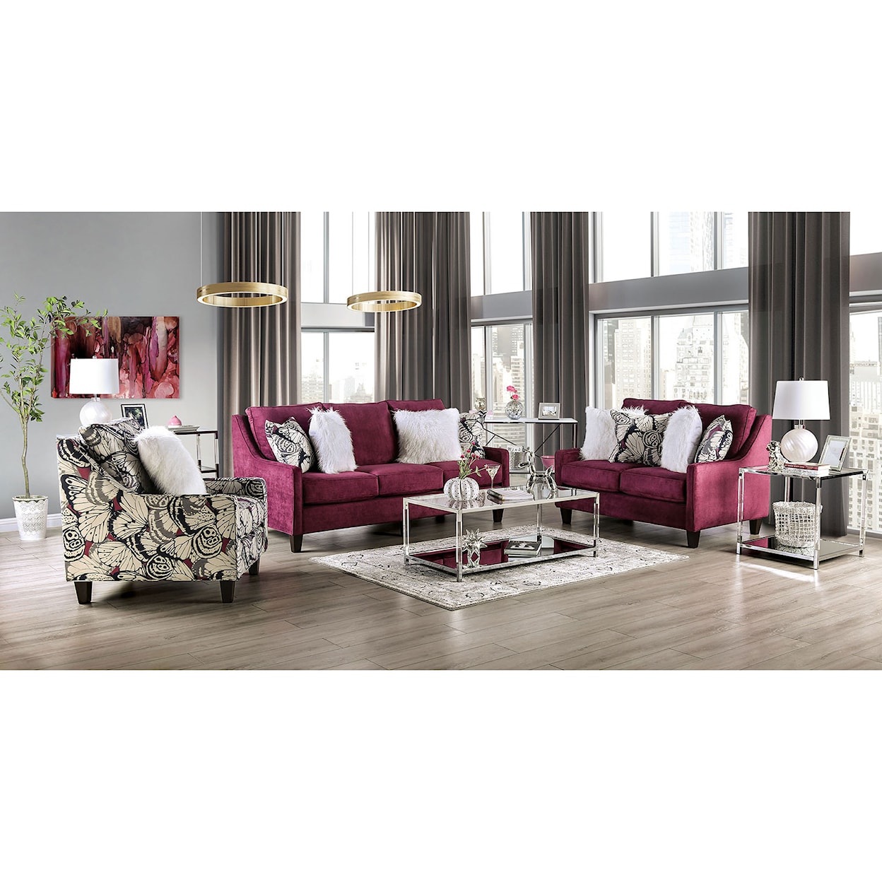 Furniture of America Jillian Sofa