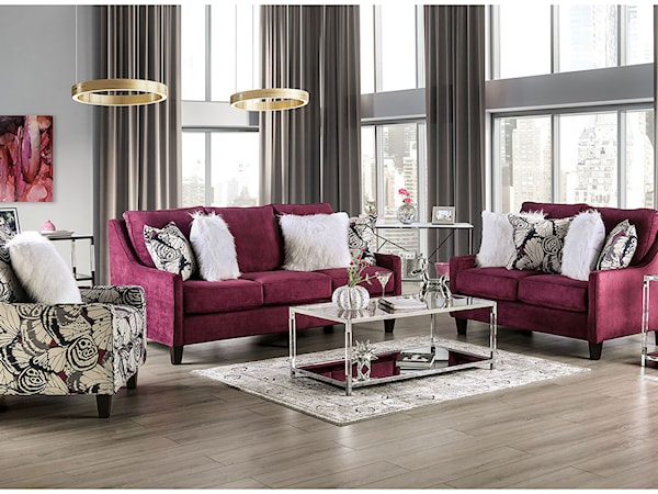 Sofa and Loveseat Set