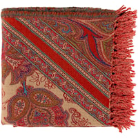 Dark Purple, Bright Orange, Bright Red Throw Blanket,,, and