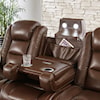 Ashley Signature Design The Man-Den Power Reclining Sofa with Adj Headrests