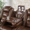 Signature Design by Ashley Furniture The Man-Den Power Reclining Sofa with Adj Headrests