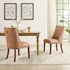 Powell Adler Dining Chair with Faux Leather Upholstery