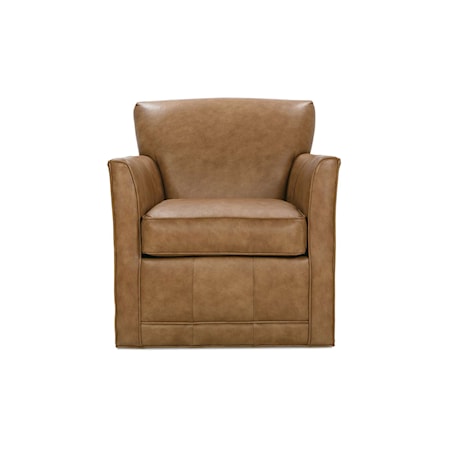 Leather Swivel Glider