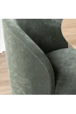 Crestview Collection Fairfax Fairfax Casual Upholstered Swivel Dining Chair with Discrete Casters