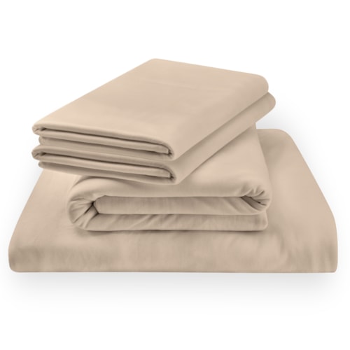 Queen Tempur Rayon From Bamboo Sheet Set Sandstone Linens