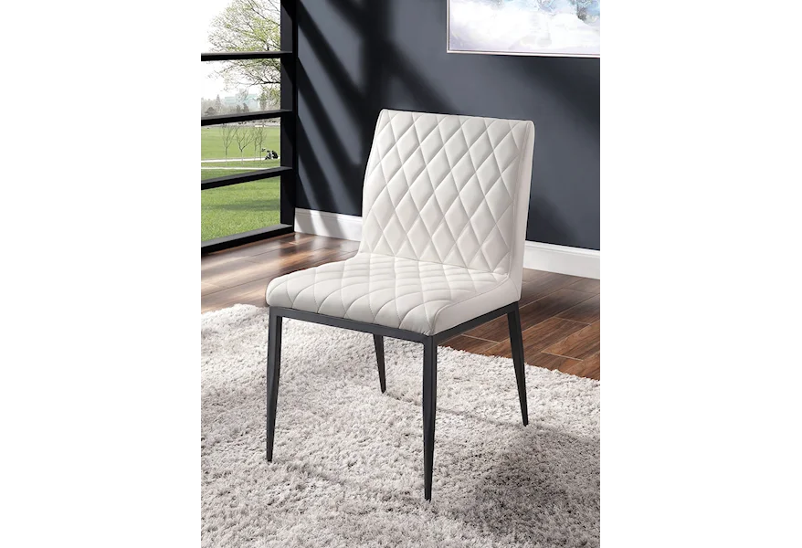 Alisha 2-Piece Side Chair Set by Furniture of America at Furniture and More
