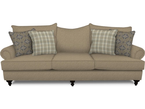 Traditional Sofa with Turned Legs