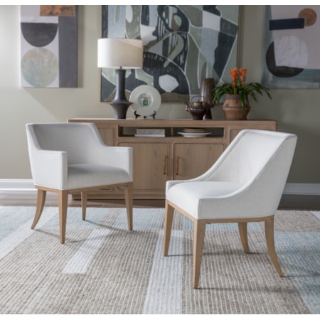 Upholstered Dining Arm Chair
