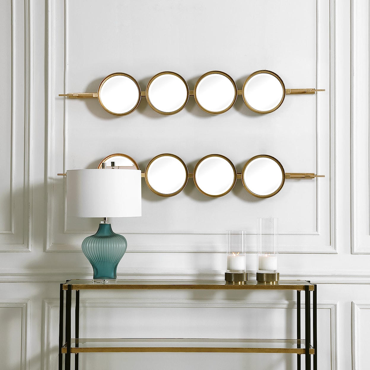 Uttermost Button Button Gold Mirror