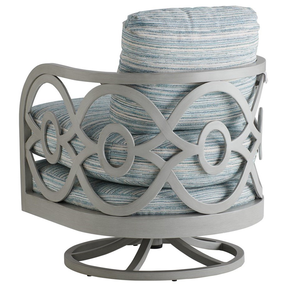 Tommy Bahama Outdoor Living Silver Sands Outdoor Swivel Chair