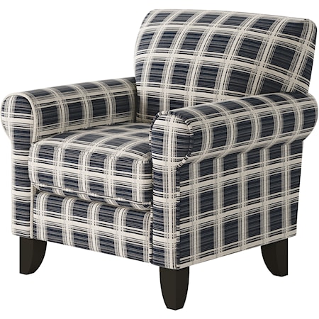 Accent Chair with Rolled Arms