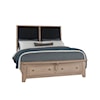 Vaughan Bassett Woodbridge King Upholstered Storage Bed