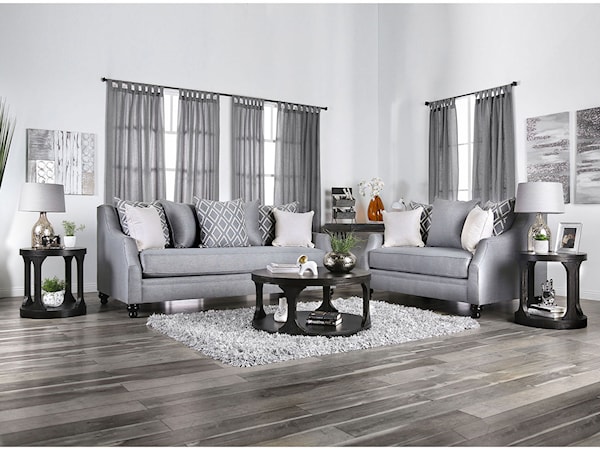 Sofa and Loveseat Set