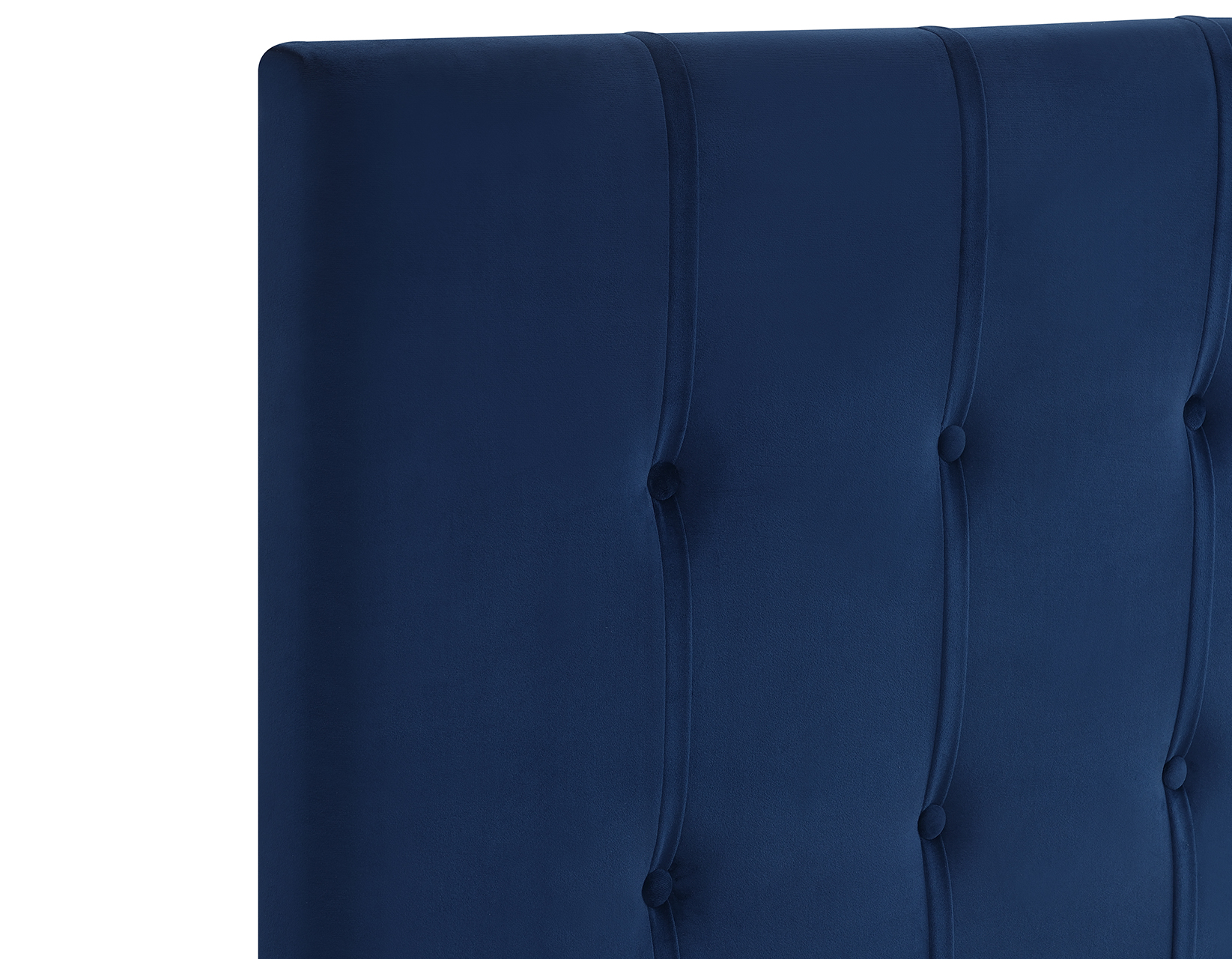 Queen Headboard, Blue Velvet