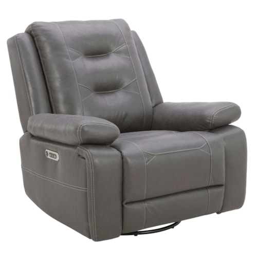 Casual Power Swivel Glider Recliner with USB/USB-C Ports