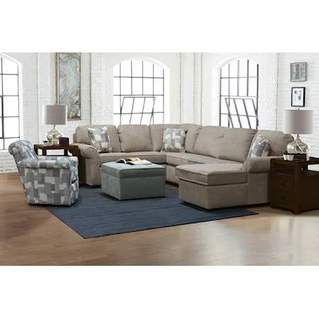 5-6 Seat (right side) Chaise Sectional