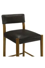 Armen Living Bennet Modern Faux-Leather Upholstered Counter Chair