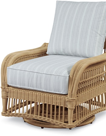 Outdoor Wicker Swivel Lounge Chair