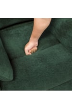 Homelegance Desso Contemporary Manual Swivel Gliding Recliner with In-Arm Pillows