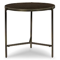 Contemporary 22" End Table with Honeycomb Top