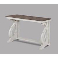 Cottage Sofa Table with Two-Tone Finish