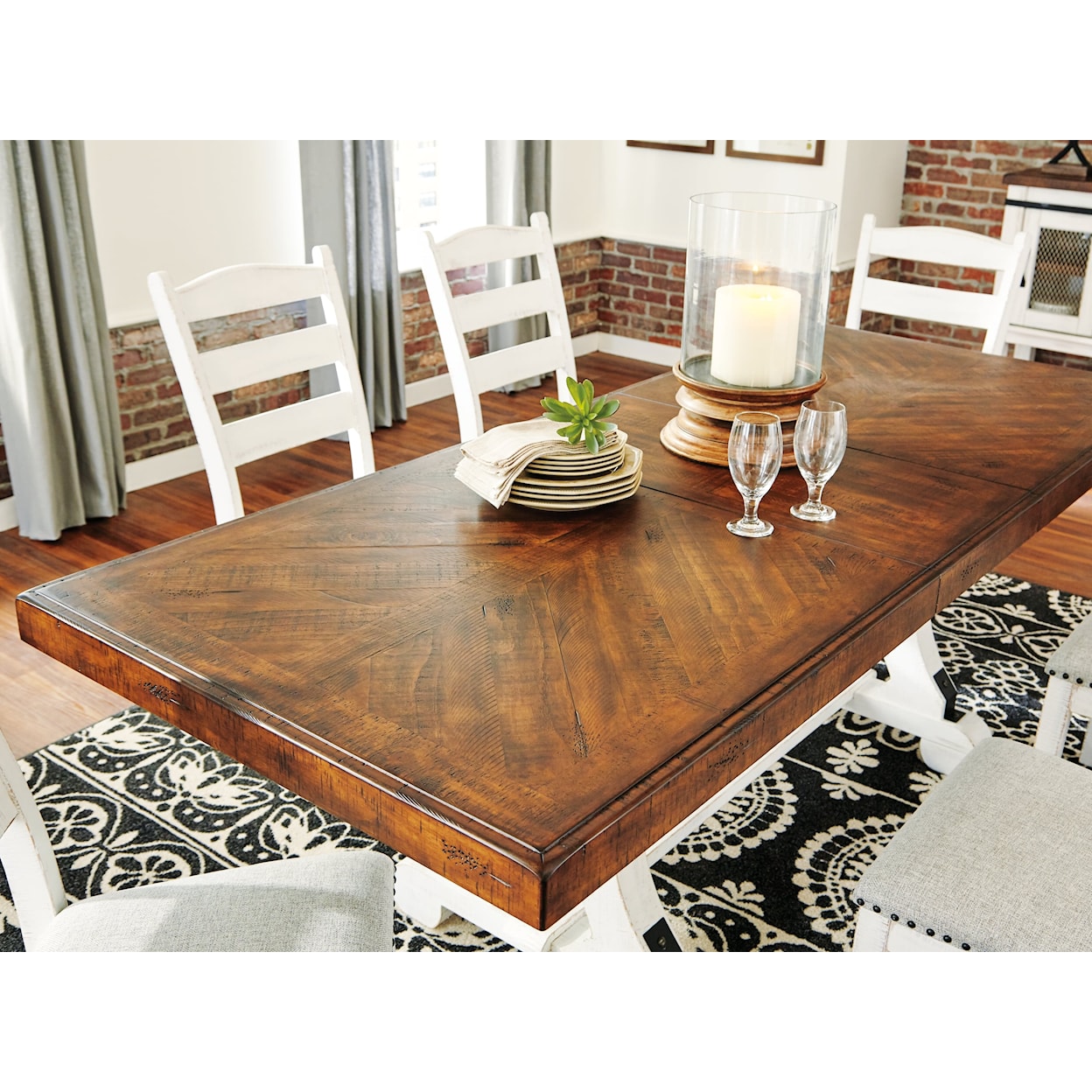 Ashley Furniture Signature Design Valebeck 9-Piece Dining Table Set