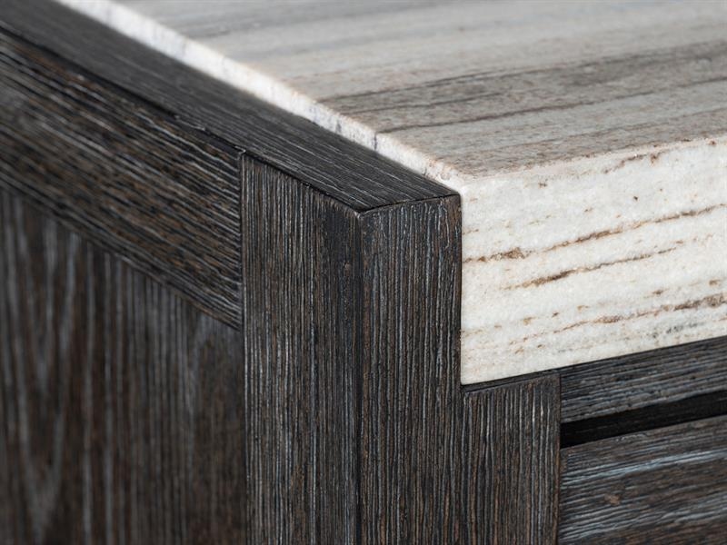 Magnussen Home Plum Creek 4-Door Marble Top Sideboard