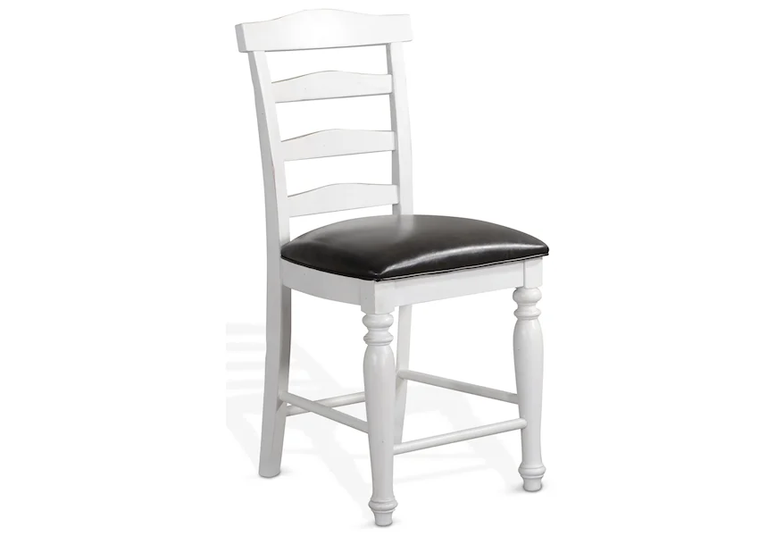 Carriage House Ladderback Barstool by Sunny Designs at Sparks HomeStore
