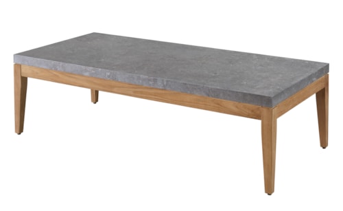 Coastal Outdoor Rectangular Cocktail Table