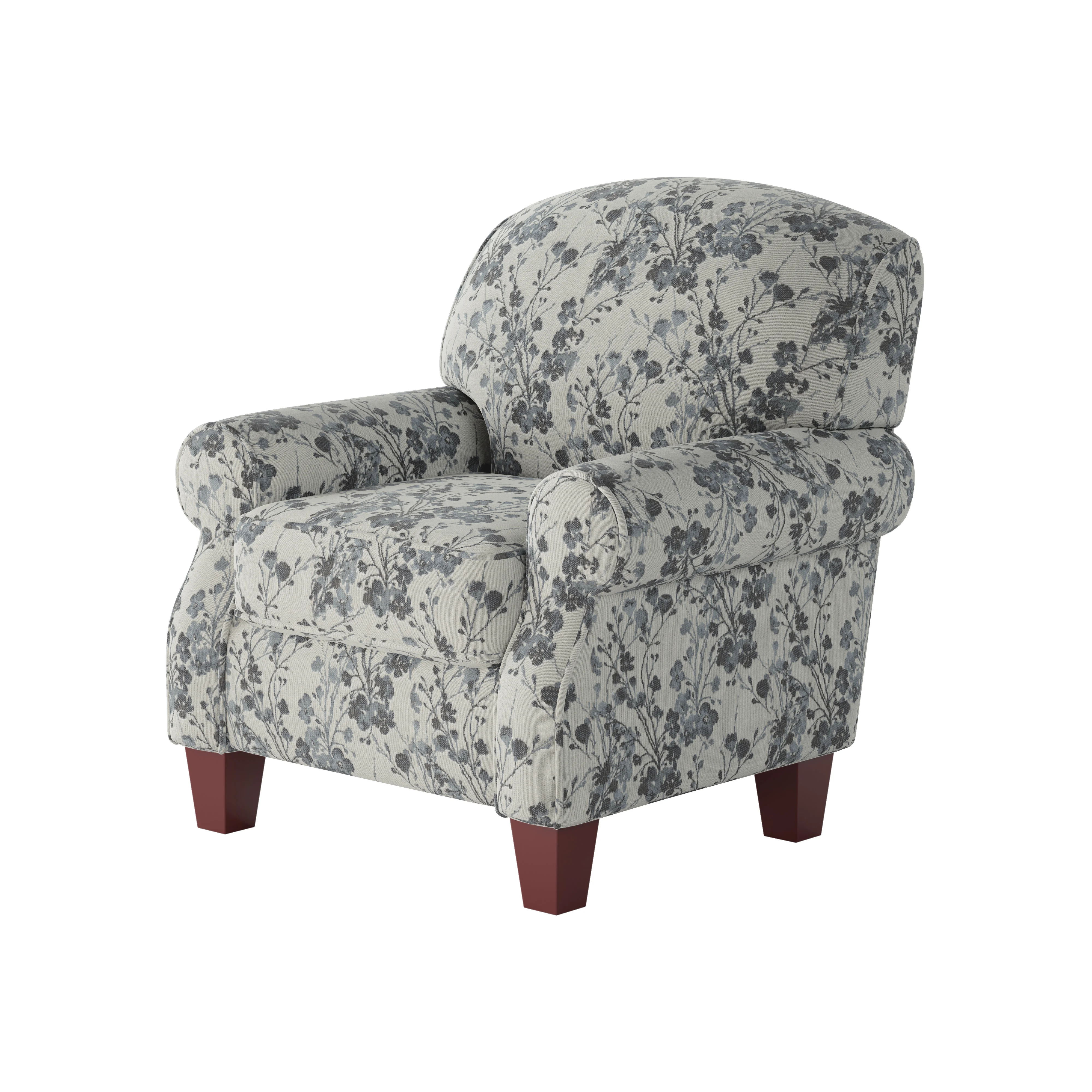 Fusion Furniture Grab A Seat 532C Accent Chair with Rolled Arms Furniture and More Uph