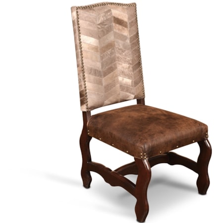 Two-Tone Upholstered Side Chair