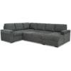 Signature Design by Ashley Millcoe 3-Piece Sectional with Pop Up Bed