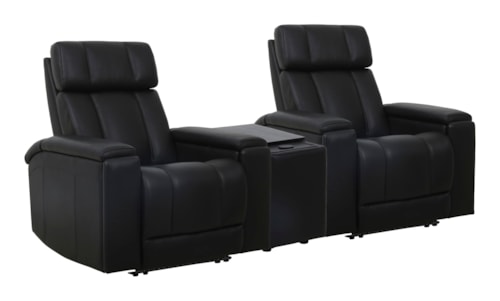 Casual Zero Gravity Power 2-Seat Home Theater Seating With Wedge And Immersive Audio